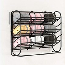 민트 벽걸이형 속옷 양말 수납박스 9칸, 블랙, 1개