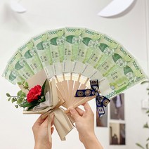 이플린 카네이션 꽃다발 + 돈부채 10p 세트, 레드(꽃다발)