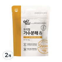 옵티펫 반려동물 오리얼 가수분해 츄 저알러지 간식 새우맛, 알러지예방, 90g, 2개