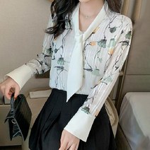 패션풀 여성용 안느 타이 블라우스 24322