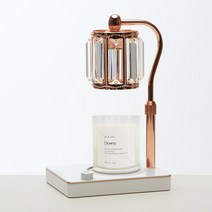 캔들백화점 엘사 캔들워머 로즈골드화이트 + 소이 캔들 280g 세트, 다우니, 1세트
