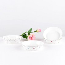 플뢰르 찬기 14cm, 화이트, 5개