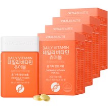 바이탈뷰티 데일리 비타민 츄어블 48g 30일분, 60정, 4개