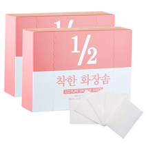 어퓨 1/2 착한 화장솜, 120매입, 2개