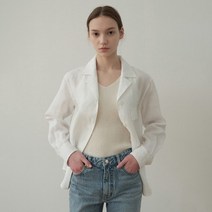 블랭크공삼 여성용 linen boxy shirt 재킷