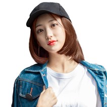 준 제니 단발 모자가발 + 가발망, 라이트브라운, 1개