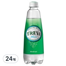 트레비 플레인 탄산수, 24개, 500ml