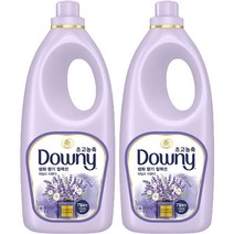 다우니 생화향기 컬렉션 초고농축 섬유유연제 와일드 라벤더 본품, 2L, 2개