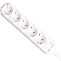 오성정밀 접지 스위치 멀티탭 5구, 2.5m, 1개