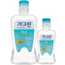 가그린 제로 750ml + 250ml 구강청결제 세트, 1세트