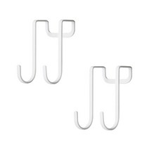 다용도 도어행거 후크걸이, 화이트, 2개