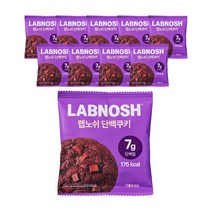 랩노쉬 단백쿠키 더블초코, 1개, 400g