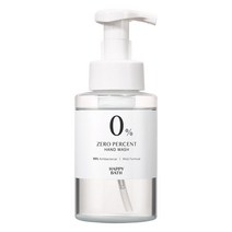 해피바스 제로퍼센트 저자극 버블 핸드워시, 1개, 300ml
