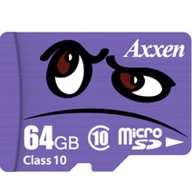 [sd카드가방] 액센 CLASS10 UHS-1 마이크로 SD 카드, 64GB