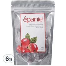 에빠니 유기농 로즈힙 삼각망 티백 허브차, 1.5g, 20개입, 6개