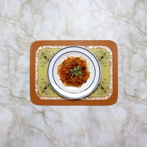 Itar 로맨틱 로맨틱 방수 식탁매트 테이블 2p, 수채화, L(45 x 30 cm)