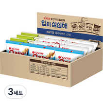 오리온 입이 심심해 과자세트 564g, 꼬북칩 콘스프맛 30g x 3p + 포카칩 오리지널 30g x 3p + 스윙칩 복음고추장맛 30g x 3p + 오징어땅콩 98g x 3p, 3세트