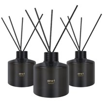 에어아트 에어테리어 아로마 디퓨저 200ml x 3p + 리드스틱 15p 세트, 라임바질 앤 만다린
