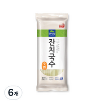 면사랑 잔치국수 소면, 900g, 6개