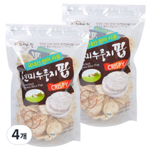 라이스웰 현미 누룽지팝, 120g, 4개