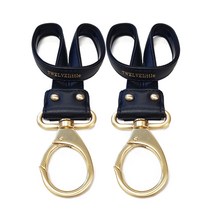 트웰브리틀 레더 스트롤러 클립 2.0, BLACK, 2개
