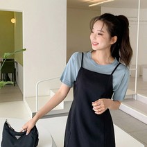 엔비룩 여성용 올데이 시원한 기본 라운드니트