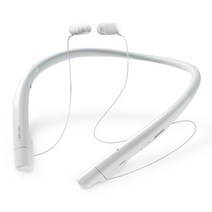 데시벨 넥밴드 블루투스 이어폰, 화이트, BCS-700 plus