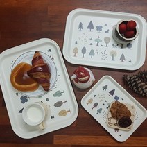 신아리빙 트리쟁반 3종 세트, 혼합색상
