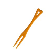 봄91 칼라 미니포크 옐로, 100개입, 1개