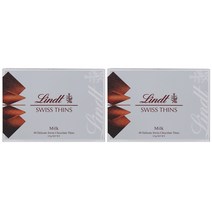 린트 스위스 씬즈 밀크 초콜릿, 125g, 2개