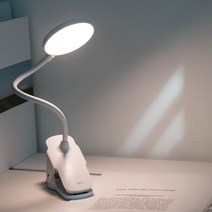 레토 클립형 무선 LED 책상 스탠드 LLS-C10, 화이트