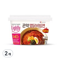 라이틀리 곤약 맵닭 비빔면, 2개, 230g