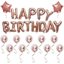 코멧 생일 파티 장식 풍선 세트, 혼합색상