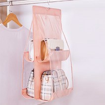 안이스 파스텔 양면 가방걸이 2단, 핑크, 1개