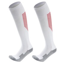원모아 두꺼운 스포츠 양말 2족, 흰레드