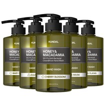 쿤달 클린 앤 퓨어 핸드워시 258ml 5종 세트, 1세트