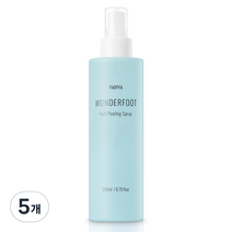 바디바 원더풋 풋 필링 스프레이, 5개, 200ml