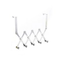 모든양품 문걸이 도어행거 5후크 520mm, 실버, 1개