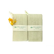 라르고센트 6겹 삼베 수세미, 2개입, 1개