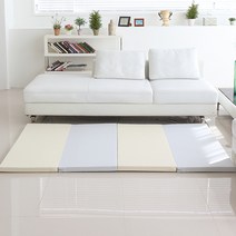 리빙코디 릴리프 폴더 놀이방매트 큐티 4단, 그레이