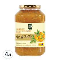 녹차원 153 꿀유자차, 1kg, 4개, 4개