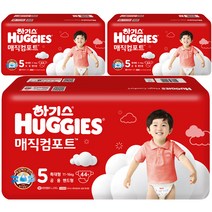 하기스 매직컴포트 밴드형 기저귀 남녀공용 특대형 5단계(11~16kg), 132매, 특대