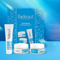 페이드아웃 어드밴스드 화이트닝 데이크림 50ml + 나이트크림 50ml + 페이셜워시 100ml 기프트 세트, 1세트
