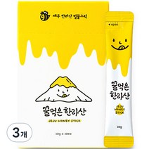 꿀먹은 한라산 사양벌꿀 스틱 10p, 100g, 3개