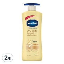 바세린 드라이 스킨 리페어 바디로션, 400ml, 2개