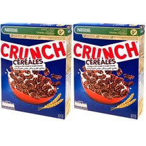 네슬레 크런치 초코맛 시리얼, 375g, 2개