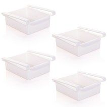 안이스 냉장고 행잉용 슬라이딩 서랍, 화이트, 4개