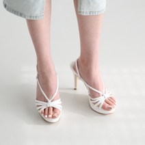 단골언니 여성용 케르시 꼬임 스트랩 샌들 가보시 힐