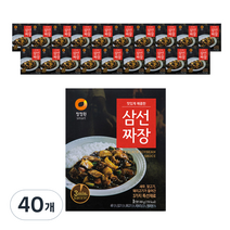 청정원 삼선짜장, 180g, 40개