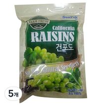 썬팍 건포도, 1kg, 5개